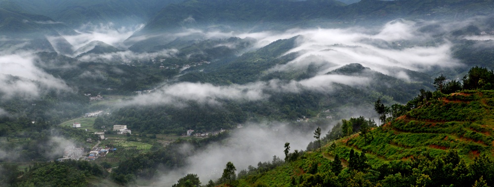 图为层峦叠翠的龙眠山.jpg